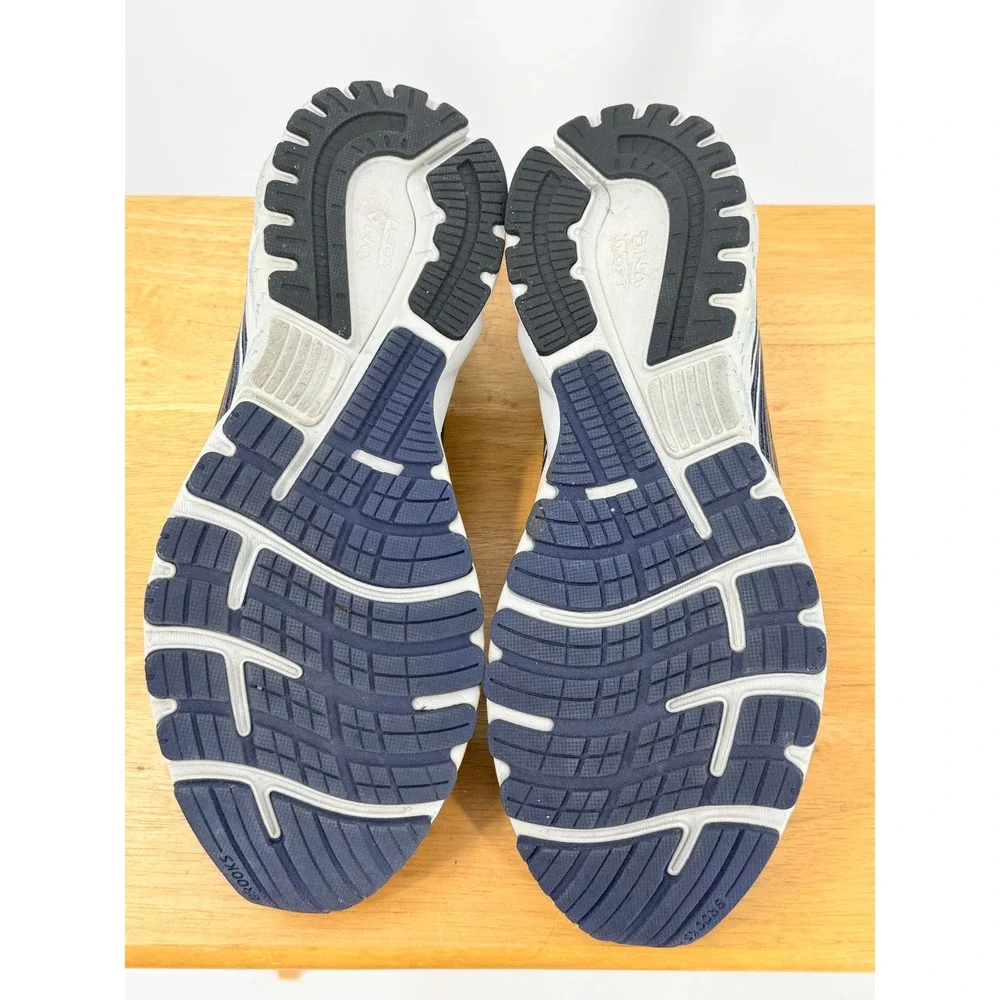 Brooks Adrenaline GTS 19 Mens Running Shoes sz 13 Wide 2E Navy Gold 1102942E439